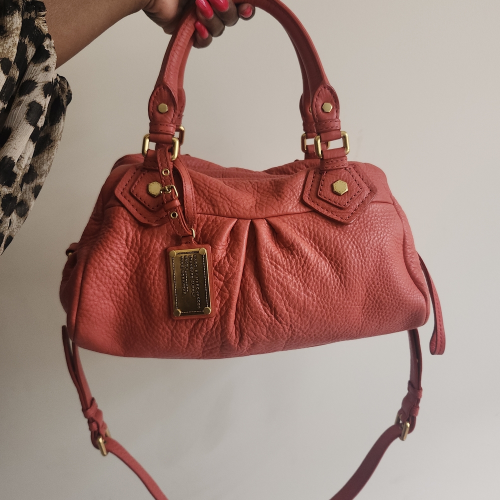 Marc By Marc Jacobs Coral Satchel with Gold Accents